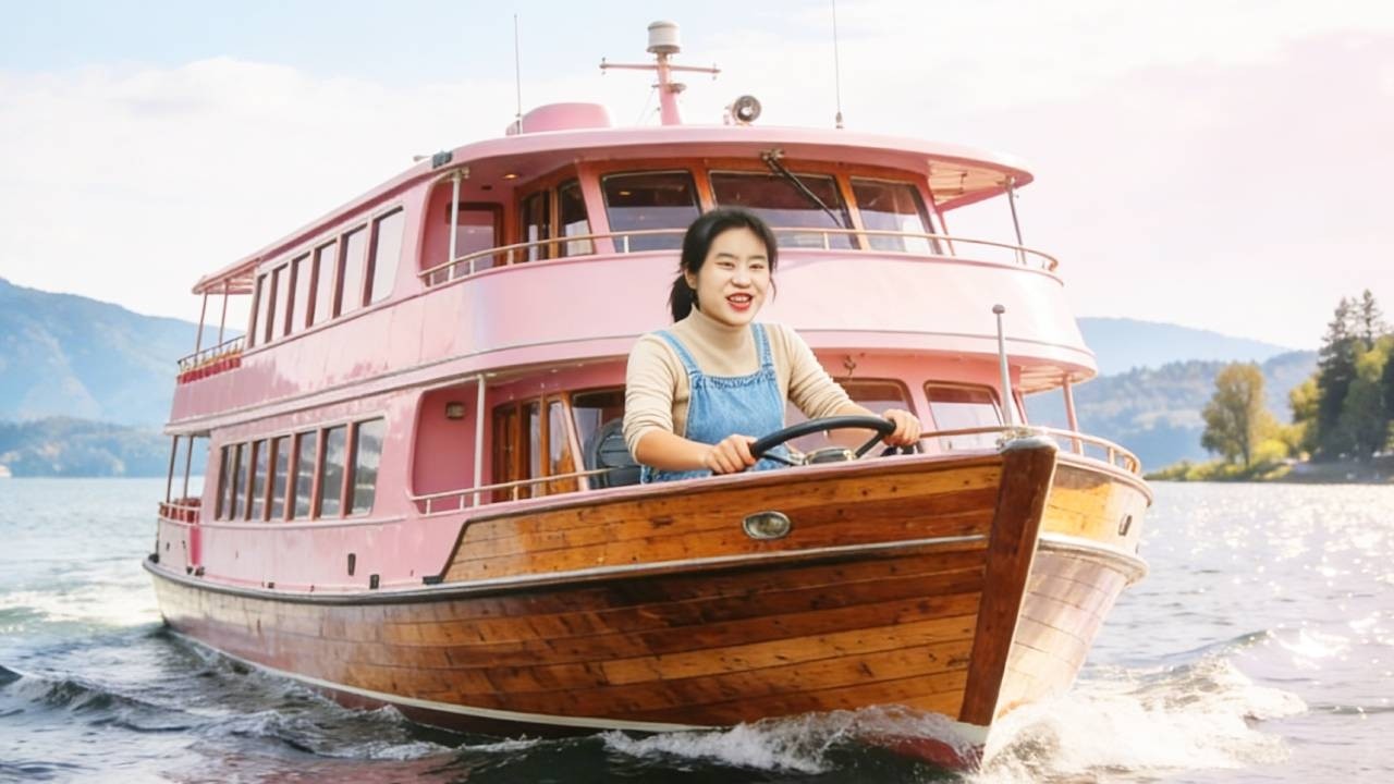 💡天才少女用800根木头建造一艘船！一周时间手绘图纸纯手工打造，比机器造的还丝滑，降维打击！A genius girl builds a ship！