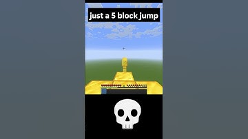 minecraft 5 block jump💀#minecraft #shorts