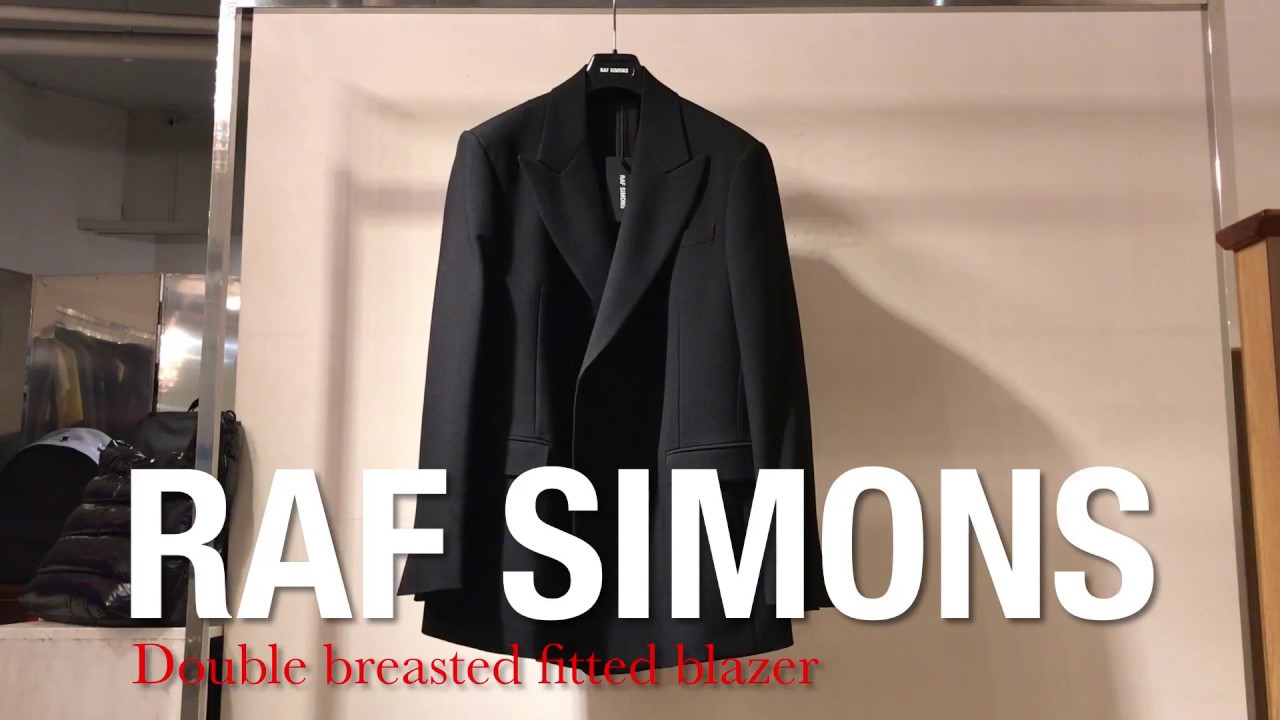 RAF SIMONS (ラフシモンズ) Double breasted fitted blazer 2019AW
