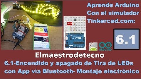 6.1 Control con Arduino, transistor y Bluetooth: Tira de LEDs- Montaje electrónico