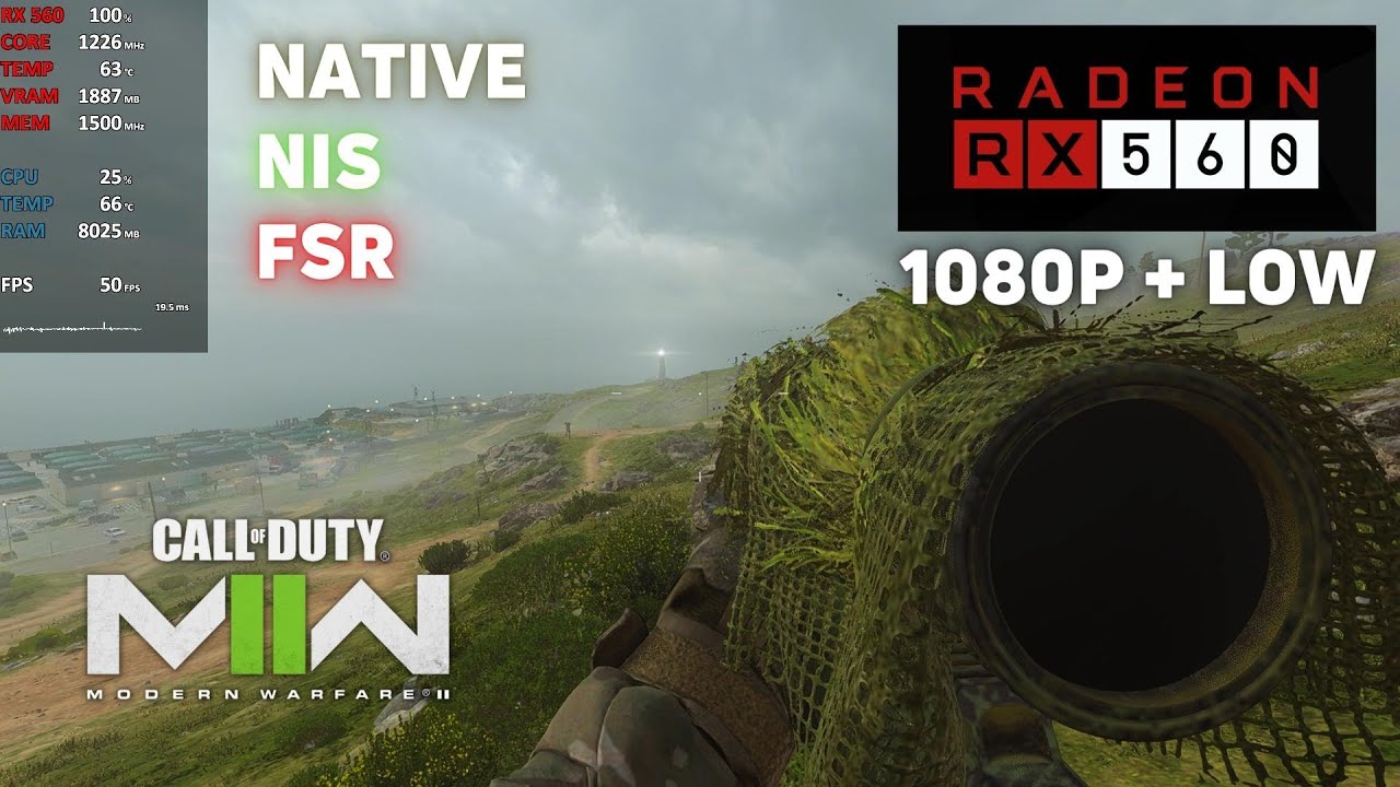 COD Modern Warfare II / 2 Campaign | RX 560 + i7 3770 | 1080p Native ...