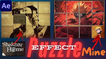 Puzzle Animation In After Effects | Full Tutorial | Puzzle Animation Like Shekhar Home |#skillspark