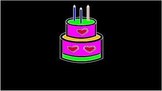 AKHIRNYA,,,⁉️ BERHASIL JUGA MENGGAMBAR KUE ULANG TAHUN DENGAN SOFTWARE ‼️ screenshot 5