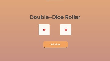 Double-Dice Roller Using HTML, CSS and JavaScript with Source Code
