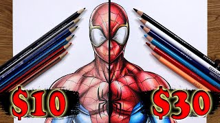 $10 vs $30 COLORED PENCILS | Cheap vs Expensive!! WHICH is WORTH IT..?