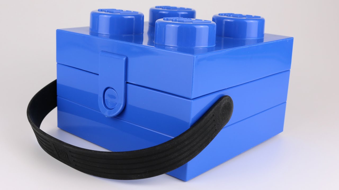 Lego RC 4024-0005 Lunchbox pan lata con pinzamiento iconic caja de almacenaje arena verde 