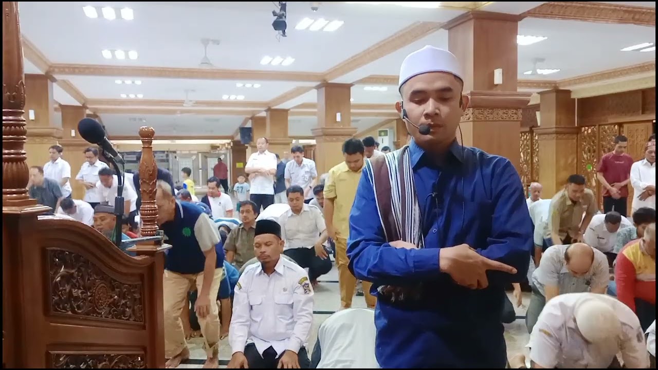 Shalat Magrib Masjid Al Muhajirin Pemkot Surabaya Imam Ust Ridhol Walidain Al Hafidz 