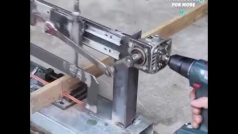 How do you make a power hacksaw machine at home