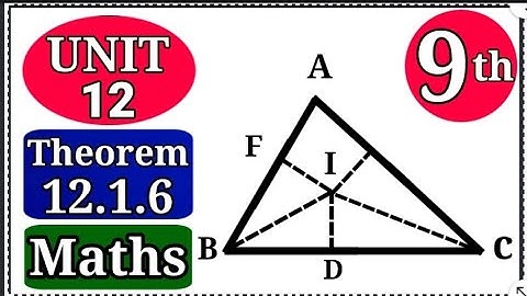 Theorem 12.1.6 class 9 | Masla number 6  unit 12 class 9 | theorem 12.1.6 | Masla 12.1.6 class 9