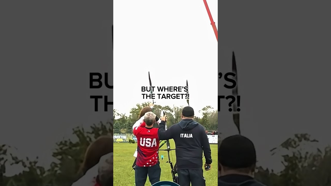 Wait until you see what they’re aiming at. 👀 #FieldArchery #shorts