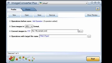 How to upload images to an ftp server using ImageConverter Plus