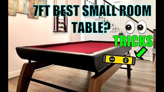 NEW HALL OF Games 7ft Pool table - LEVELING Tricks - Best small Room?