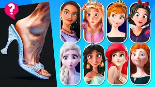 🔥 Guess the Character by Crown, Dress & Shoe #5 | Princess Disney Character Quiz, Disney Song screenshot 5