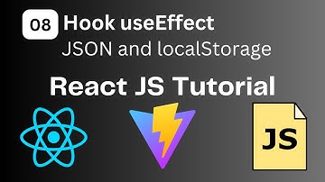 Hook useEffect in React Project. Store data in localStorage with JSON | React JS Course Episode #8