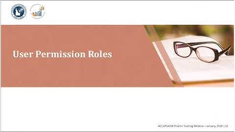 ACCUPLACER Proctor Training