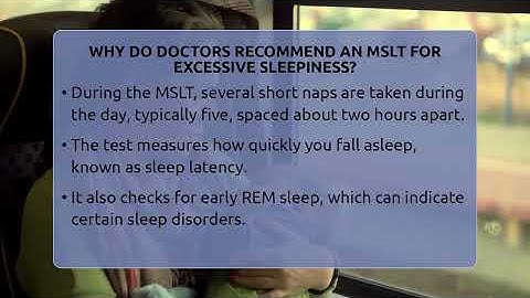Why Do Doctors Recommend An MSLT For Excessive Sleepiness? - Sleep Apnea Support Network