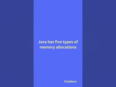 Type of Memory allocation in Java - YouTube