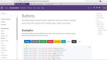 Bootstrap 4 tutorial   5   buttons