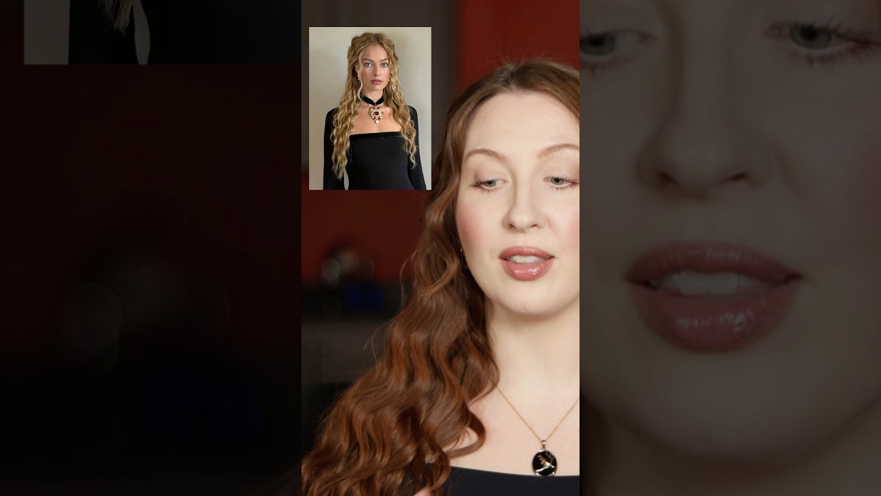 Прическа Марго Робби в стиле «Грозового перевала» 🖤 Полный видеоурок по прическе и макияжу уже до...