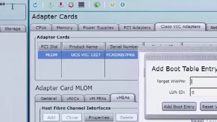 Cisco C-Series CIMC SAN Boot Configuration