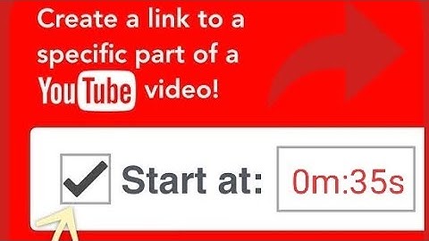How to share YouTube video link at specific Time