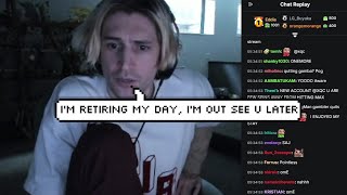 xQc Abruptly Ends Stream after Gambling The Entire Stream