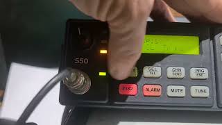 Front Panel programming Barrett 550