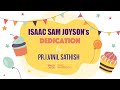 ISAAC SAM JOYSON's Dedication by Pr.I.Vinil Sathish | FGPC NAGERCOIL