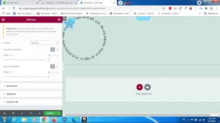 Elementor - How to make text path with icon in the center
