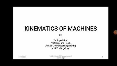VTU KOM Module-2 velocity and acceleration problem class-9