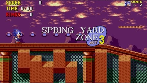 Sonic the Hedgehog Mobile Walkthrough Spring Yard Zone Act 3