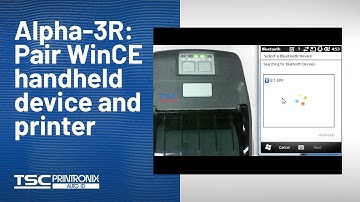 TSC Alpha-3R: Pair WinCE handheld device and printer