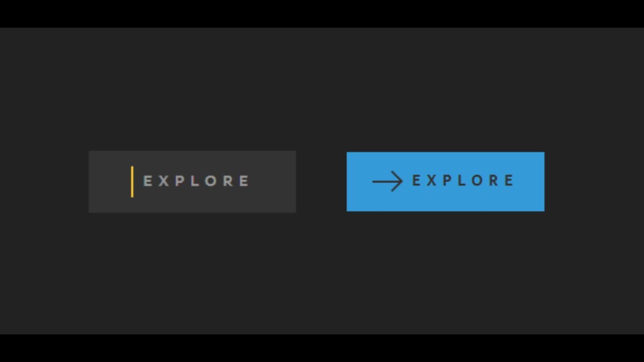 CSS Animated button on Hover - YouTube