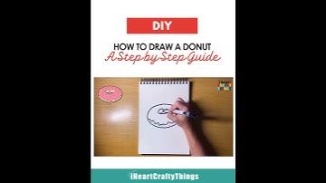 🎨 How to Draw a Donut | Step-by-Step Drawing Tutorial for Kids & Beginners  #howtodraw #learntodraw