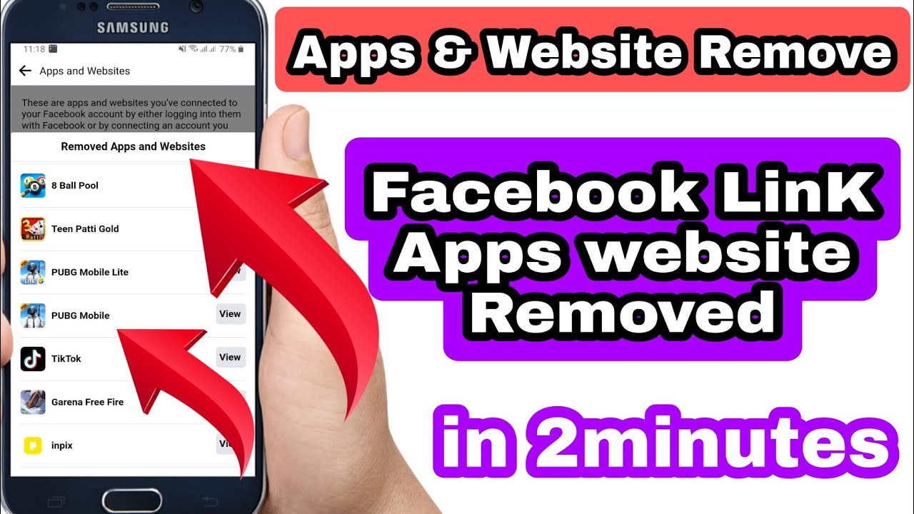How to Remove Apps and Websites Connected Facebook Account | Logged in ...