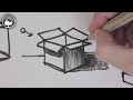 How to Draw Cubes & Boxes - Drawing for Beginners