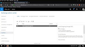 Configuring Office365 with Clearswift SECURE Email Gateway