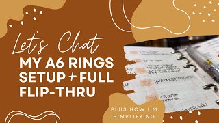 Let's Chat About My A6 Rings Setup [including full flip-thru]