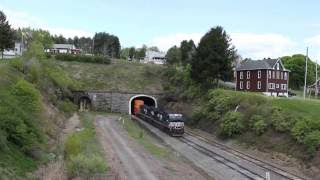 NS westbound double stack intermodal train at Gallitzin PA on the Pittsburgh Line