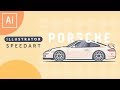 Porsche 911! Speed Art [Adobe Illustrator]