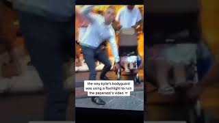 Kylie's Bodyguard was Using a Flashlight to Ruin the Paparazzi's Video #kyliejenner #travisscott