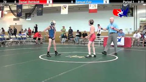 2012 Schoolboy Nat. Duals  70: Daniel Rehfeldt vs....