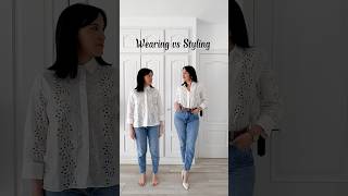 WEARING vs STYLING #wearingvsstyling #zara #momfit