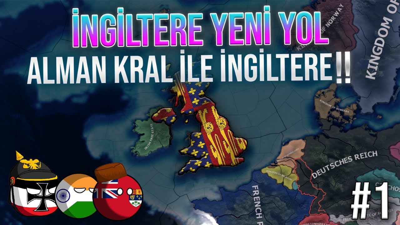 YENİ ALMAN KRAL YOLU | Hearts of Iron 4 - MULTIPLAYER | İNGİLTERE #1
