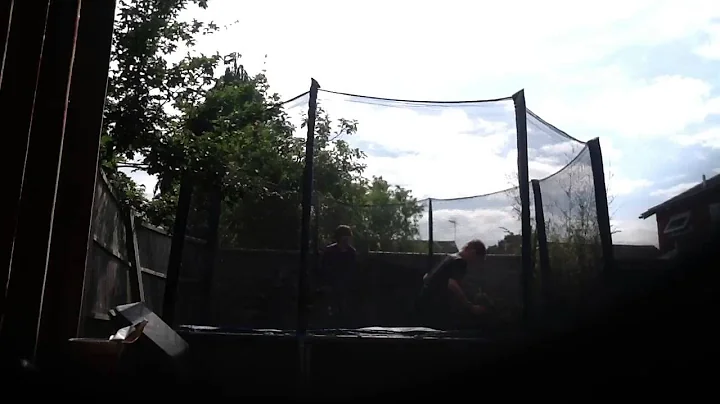 Parkour on the trampoline