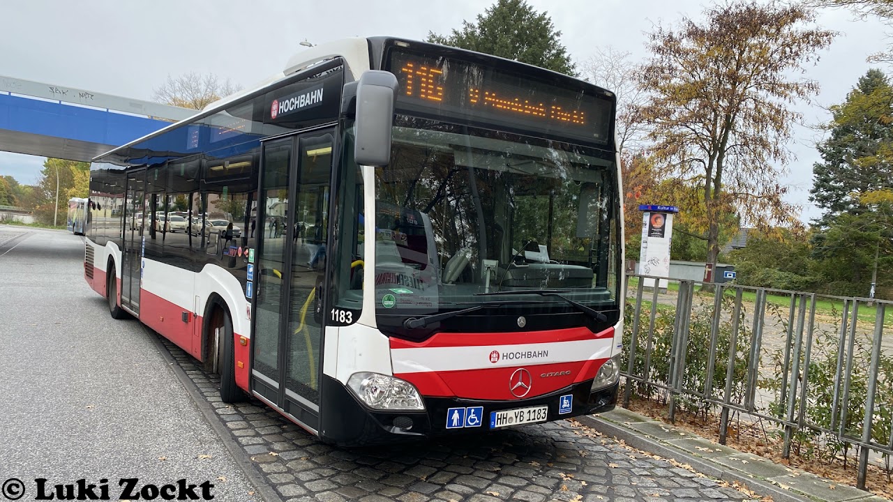 Soundaufnahme: Hamburger Hochbahn-Wagen 1183 [Mercedes-Benz Citaro C2 E5] [2011] ZF EcoLife