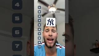 Predictions for the 2025 MLB season! (RANKING)