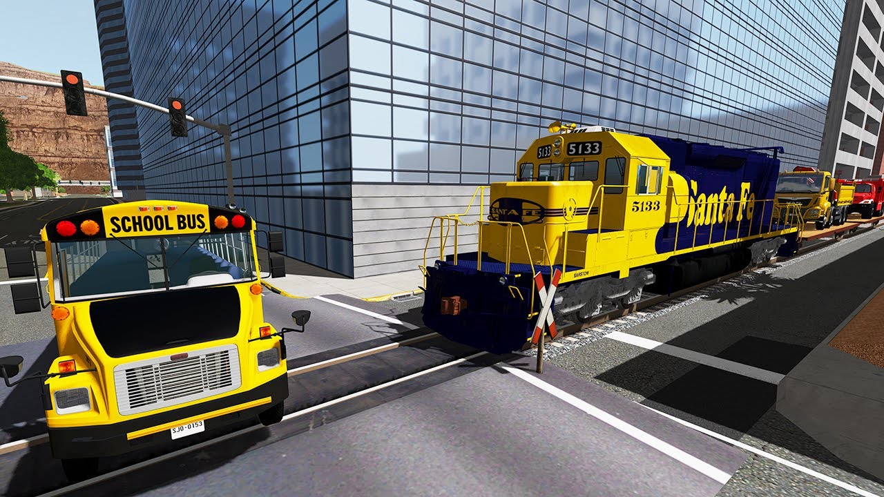 Crazy Train Accidents Vs. School Bus | BeamNg Drive Crashes - Dancing Cars