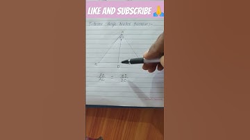 Interior angle bisector theorem | Angle bisector theorem #geometry #study #youtubeshorts #triangle