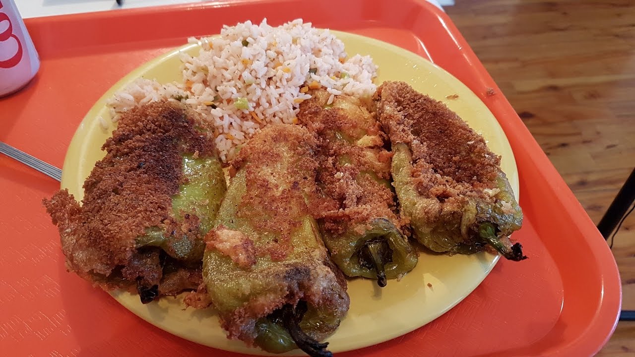 Eating Chiles Rellenos - ASMR Eating Sounds